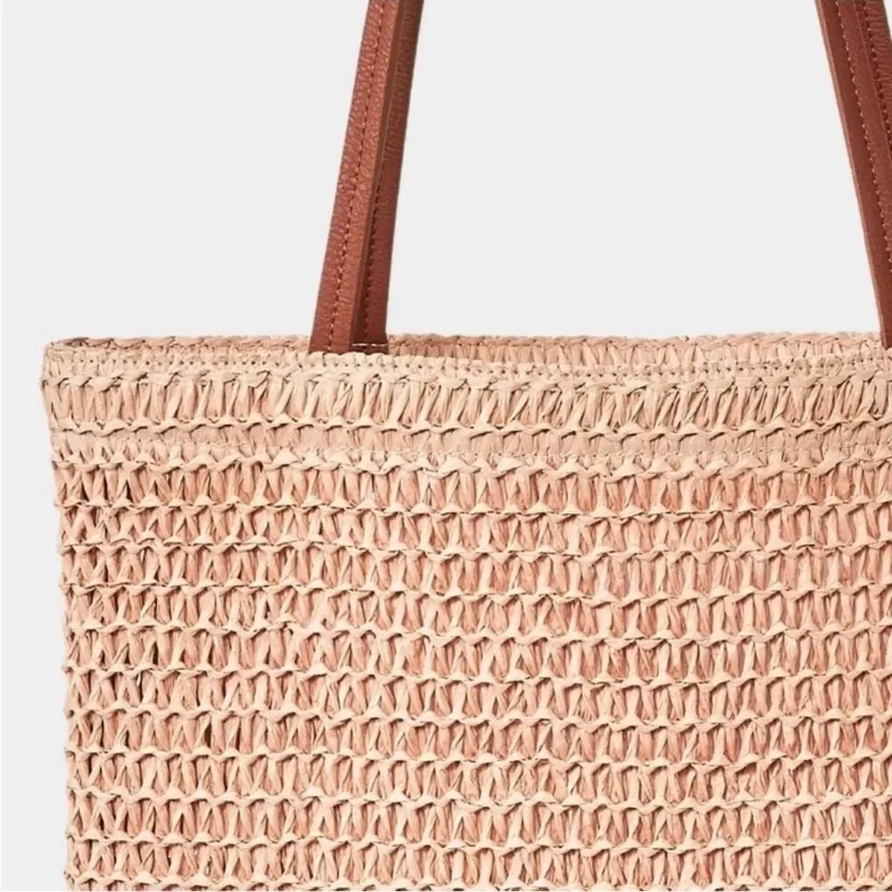 🆕️👜Universal Thread Woven Tote Handbag - R/W/B - Picture 5 of 7